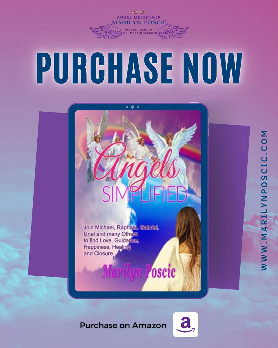 Let Marilyn's book be your guide to understanding and connecting with the divine. Start your journey today and experience the magic of 'Angels Simplified'
.⠀⠀⠀⠀
#angels #AngelsSimplified #angelsbook #spirituality #marilynposcic #writer #author #psychic #bookwriter