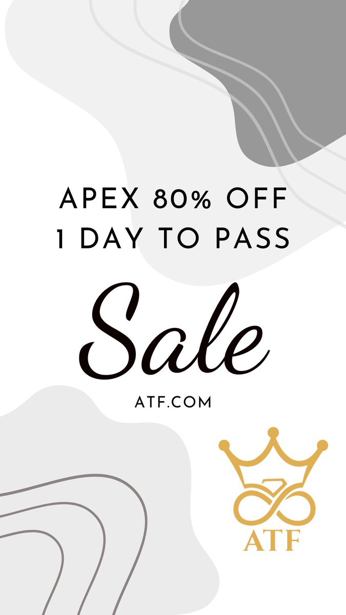 🚨 APEX 80% OFF ENDS TODAY 🚨 - 80% OFF + 1 DAY TO PASS - Any size evaluation account - Expires today - At checkout Use Code: PATIENTLY This is the best opportunity to get CHEAP challenge accounts if you are a Futures trader! Link ⬇️ tinyurl.com/atfeval