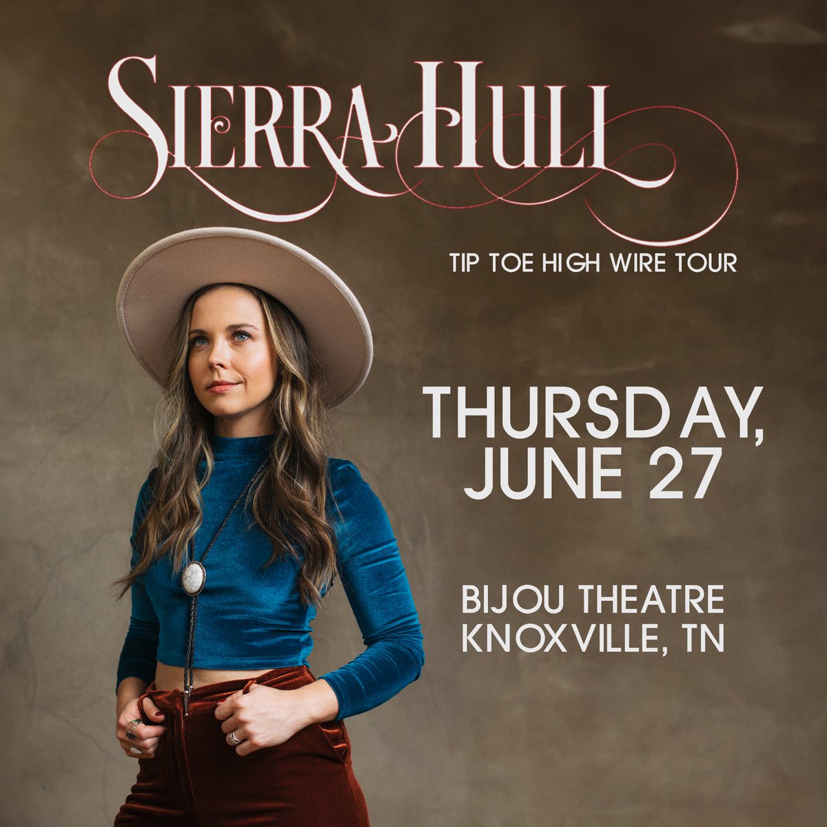 NEW SHOW ALERT 🚨 Join us on June 27 for an evening with bluegrass sensation @sierrahull 🤠 Tickets on sale this Friday at 10AM ET.