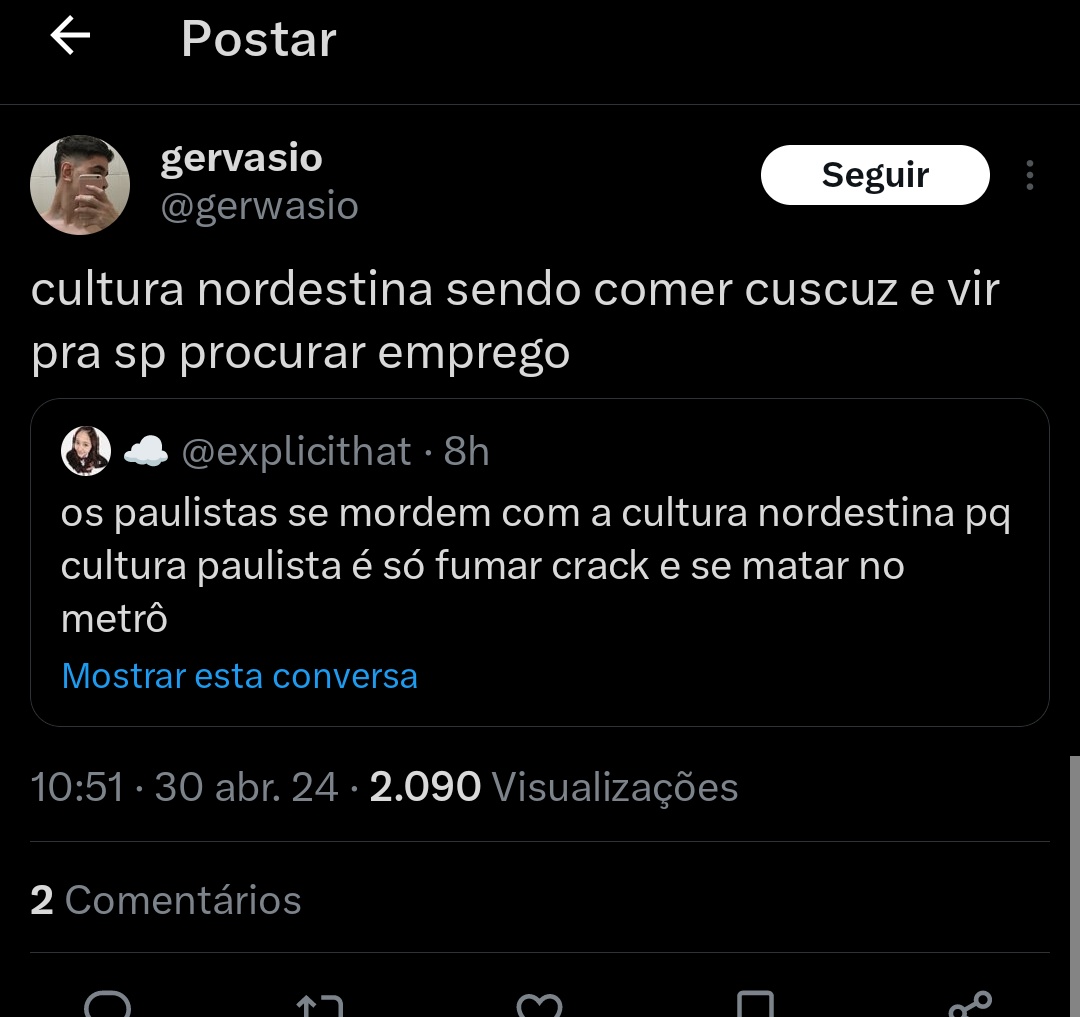 não existe diálogo com essa sub raça, eu deveria ter dito era coisa pior