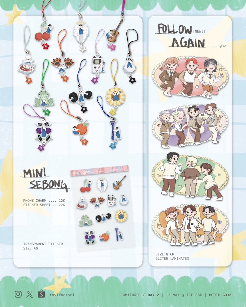 toyifactori's tweet photo. product details!
#cf18catalogue #kpop #day6 #seventeen #svt #enhypen #enha #woodz #boynextdoor #bonekdo #fanmerch #fanmade https://t.co/6p3asiXY8l
