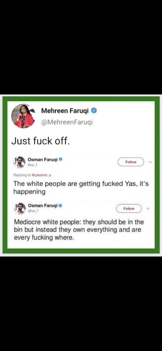 I guess being a racist is just for white privileged people hey ? 👇