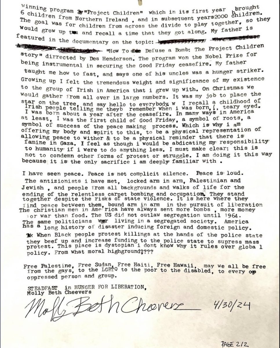 BREAKING: ACT UP NY member, Butch Molly, has chained themselves to a bench and announced a hunger strike in support of NYU's divestment campaign to end the genocide in Gaza. Come show your support at NYU Tandon School of Engineering in Brooklyn.