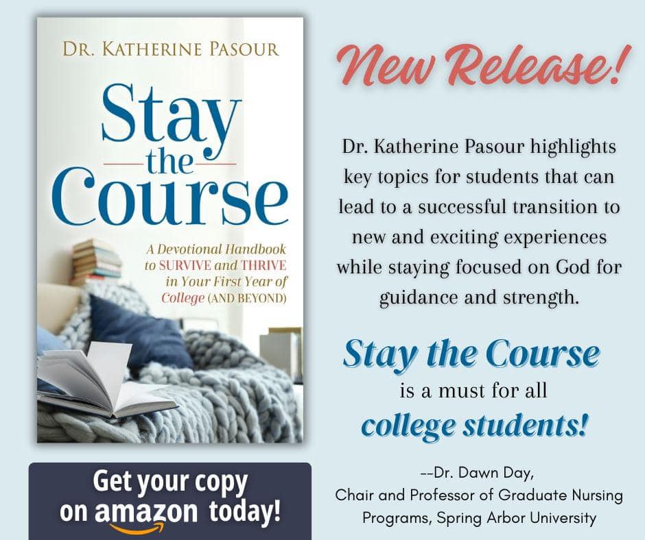 Get this excellent resource for high school grads. #staythecoursedevotional #katherinepasour #newrelease