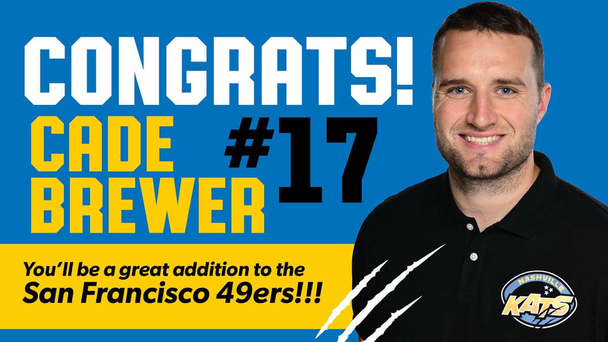 Join us in celebrating Cade Brewer being called up to the San Francisco 49ers! Best of luck, Cade—we're all rooting for you!