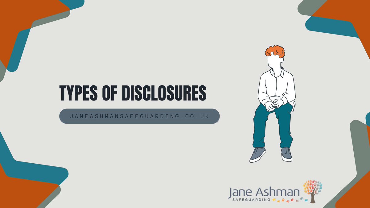 There are different types of disclosures of abuse: verbal (direct & indirect) and non-verbal (direct & indirect) and it's vital for school staff to be familiar with them. Read the blog post here for the full descriptions: bit.ly/3PFZqYc #Disclosure #ChildSafety