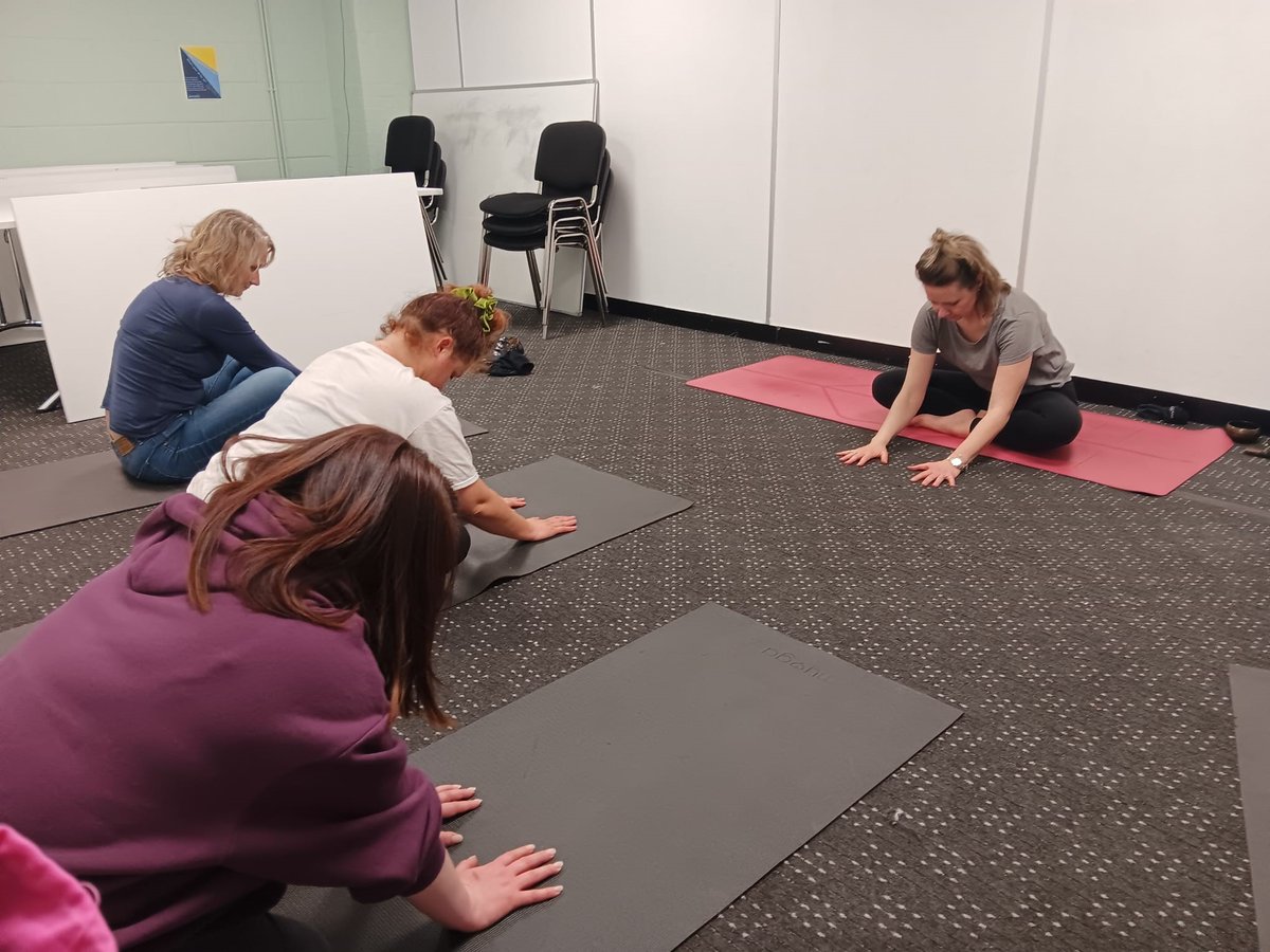 A lovely, relaxing and uplifting session today with @IAMYOGI ! Grateful for these wonderful opportunities of wellbeing. As one participant said, “yoga is so relaxing; I wish I could do it every day with you”.