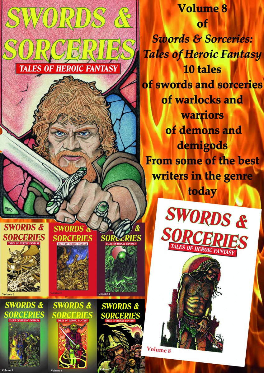 I can hardly wait to publish Swords & Sorceries: Tales of Heroic Fantasy Volume 8 tomorrow. #fantasy #darkfantasy #heroicfantasy #swordandsorcery amazon.com/dp/B09T97RPGH?…