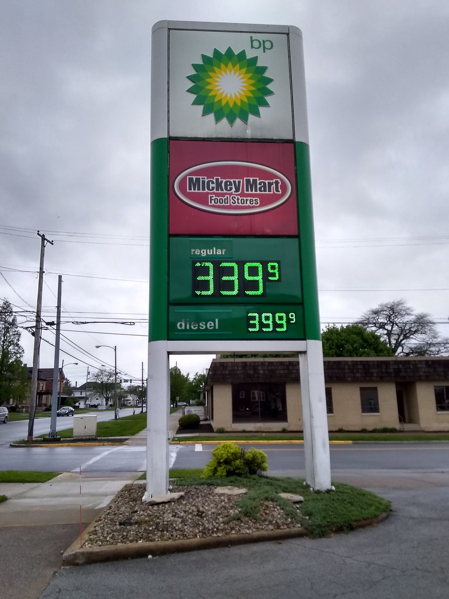 Gas and Diesel prices today in Downtown Sandusky, Ohio