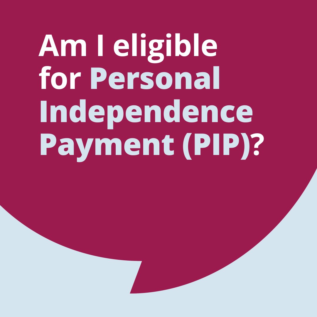 Personal Independence Payment (PIP) is extra money to help you with everyday life if you have an illness, disability or mental health condition.

We can help you check if you’re eligible for PIP ⤵️
bit.ly/3xR6qLw

#CitizensAdvice
#SouthGlos