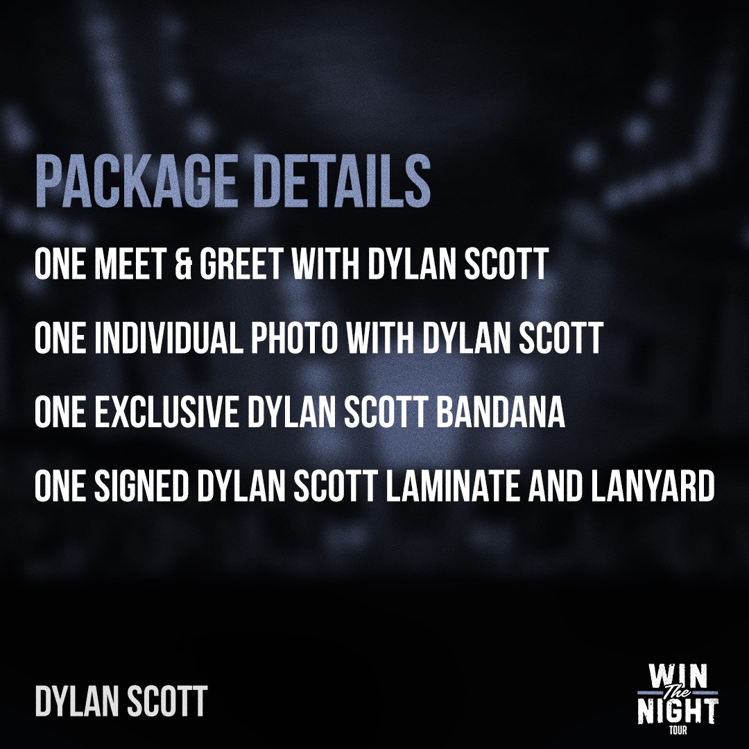 '#ICYMI Dylan is hosting meet and greets during the #WinTheNightTour this summer! Get your tickets today!' - Team DS stagepilot.com/dylan-scott-20…