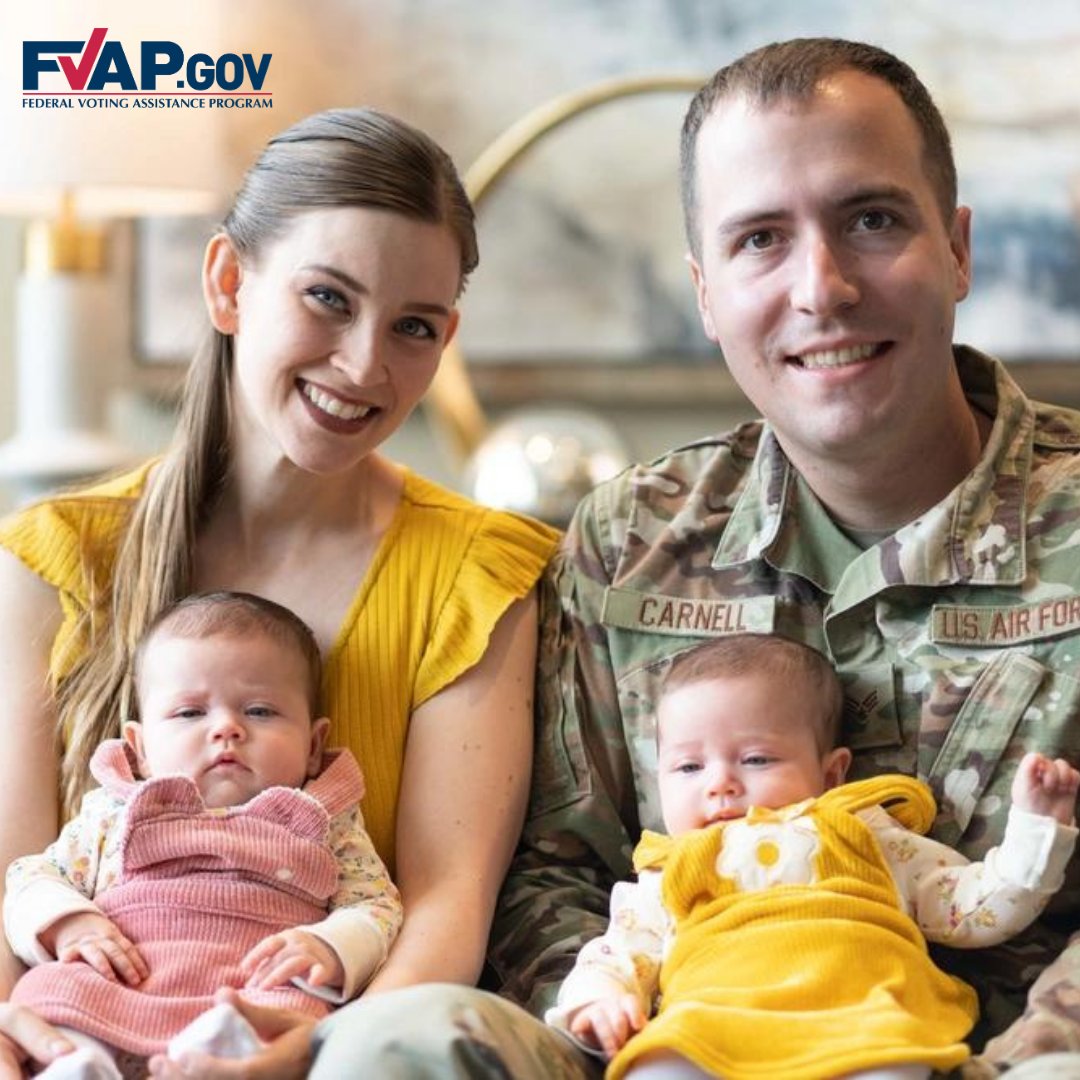 Happy #MilitarySpouseDay! 🎉 Thank you for your strength and sacrifices! 💪💖 You can also participate in spring and summer primary elections, no matter where you are in the world! #FVAP #MiliSpouse