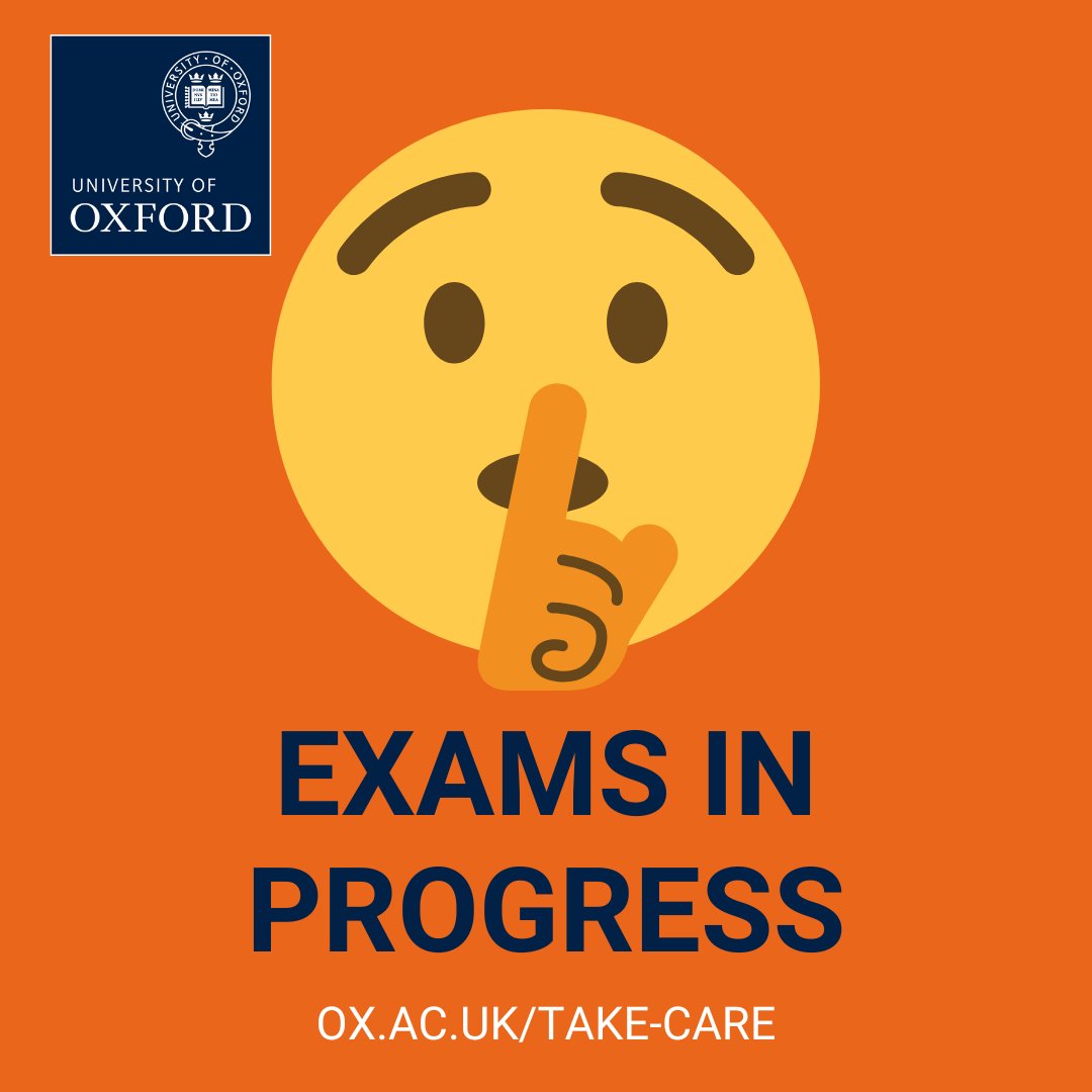 Exams can be stressful enough, let's not make them any harder. 😟 📅 Exams generally take place every weekday, 9.30am-6pm, until 21 June. 🤫 Please limit any unnecessary noise and distractions around exam venues during these times, and be considerate to those revising too. 📚