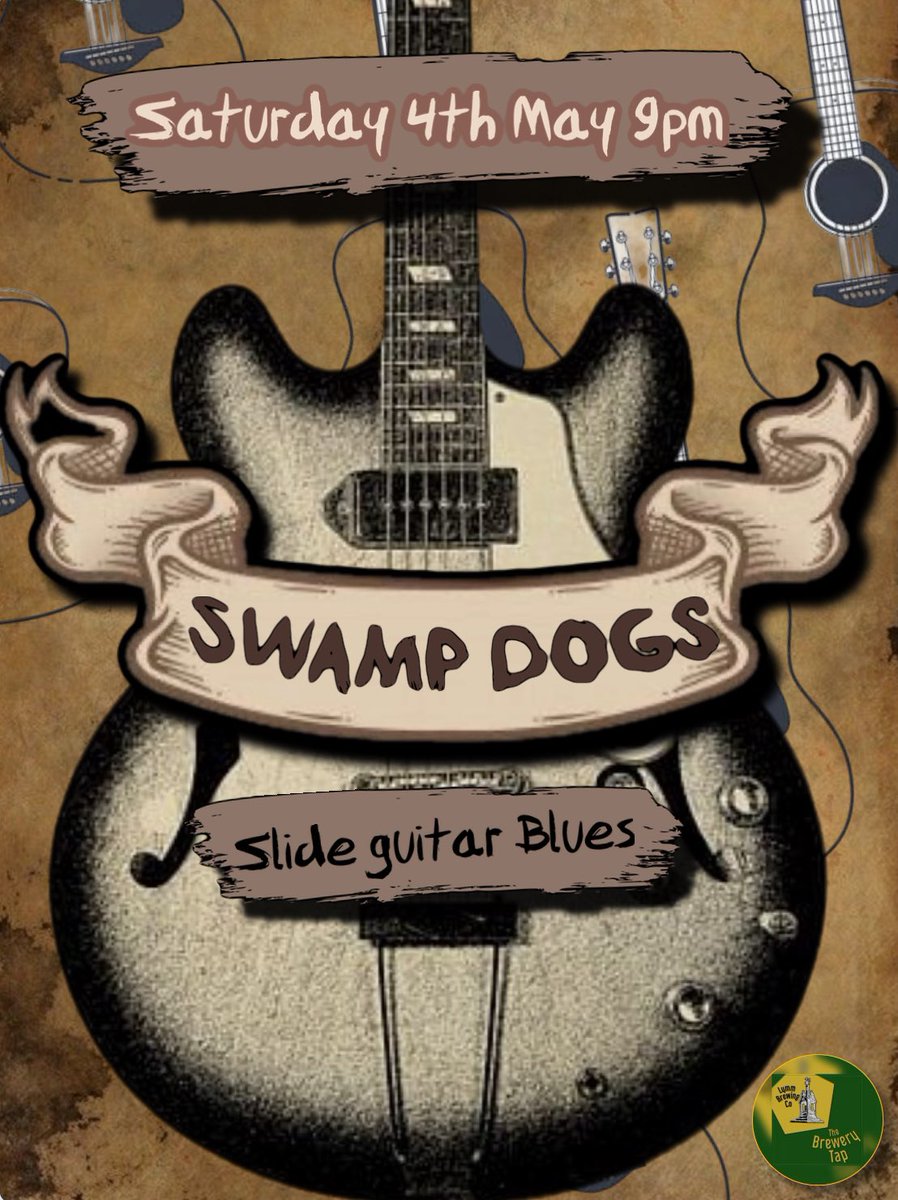 Blues Rockers The Swamp Dogs are here to entertain us this weekend. Expect some slide guitar tunes and songs to sing and dance to!