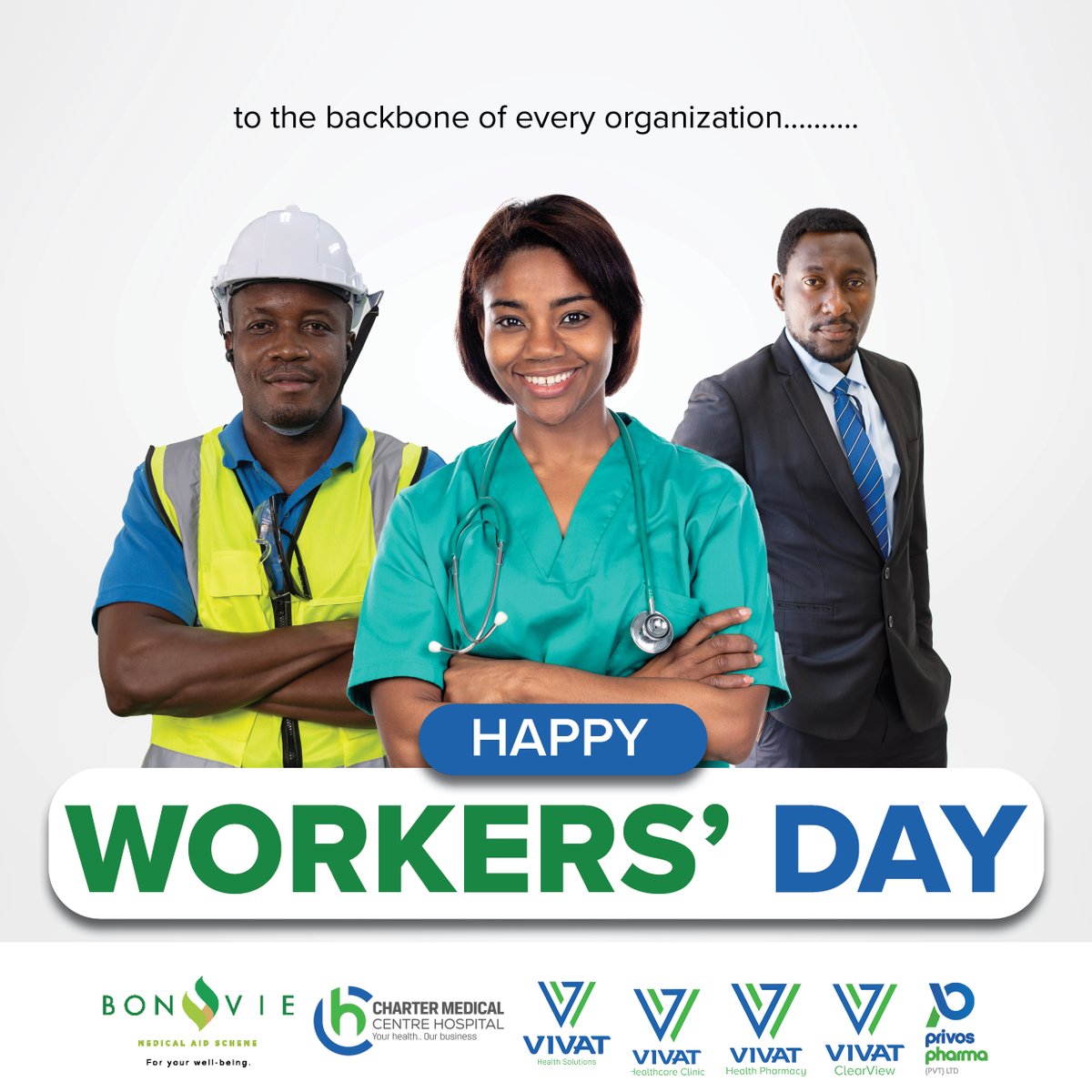 To the backbone of every organization! Happy Workers' Day.

#internationalwokersday #lworkersday
#livehealthy #QualityHealthcareRedefined