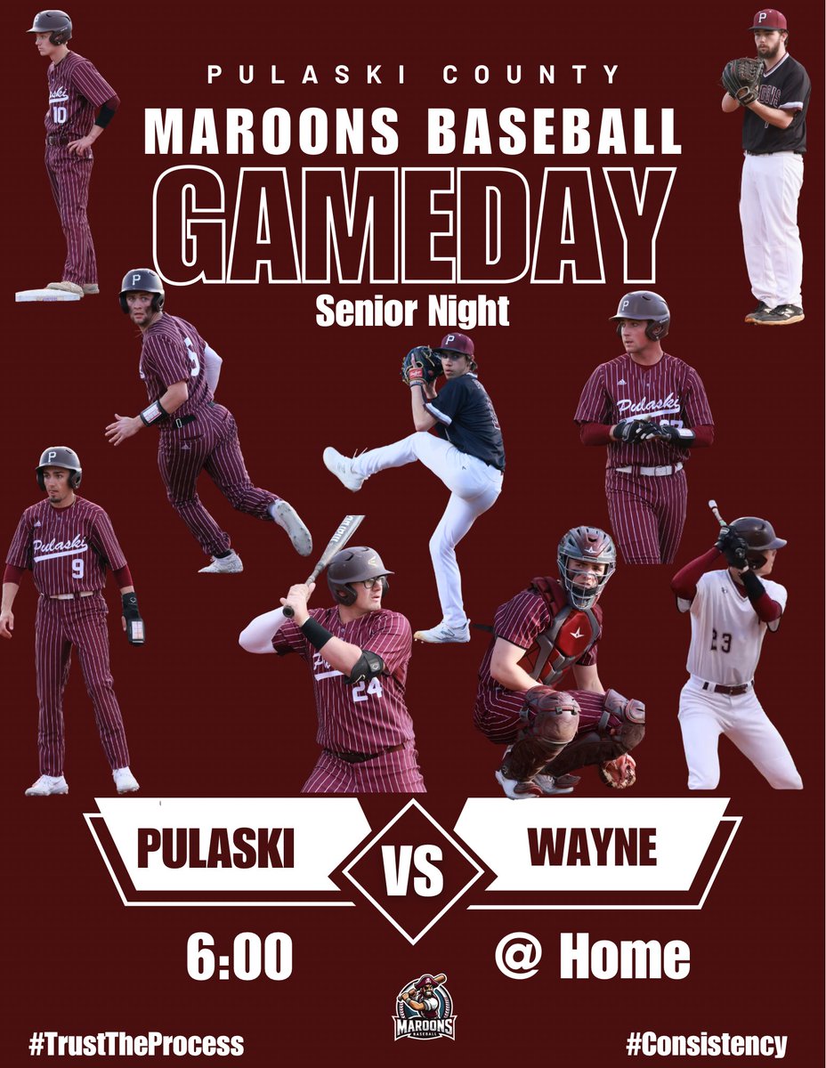 Maroons Baseball (@PulaskiBaseball) on Twitter photo 2024-04-30 14:38:29