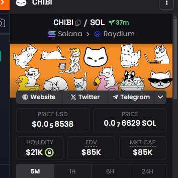 $CHIBI printing rn. Called it at 37k