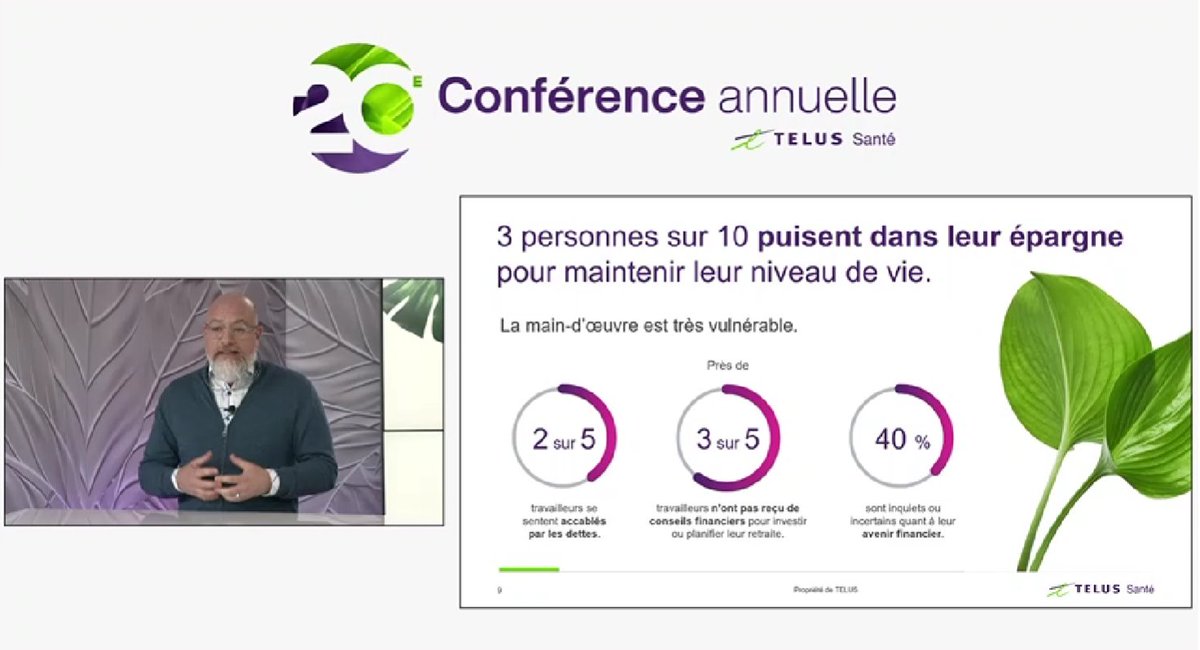 « Les statistiques indiquent qu'il est essentiel d'améliorer les connaissances financières des employés pour les aider à planifier leurs finances mensuelles, et prendre des décisions éclairées sur leur retraite et leurs avantages sociaux. » #TendancesPrestationsSanté