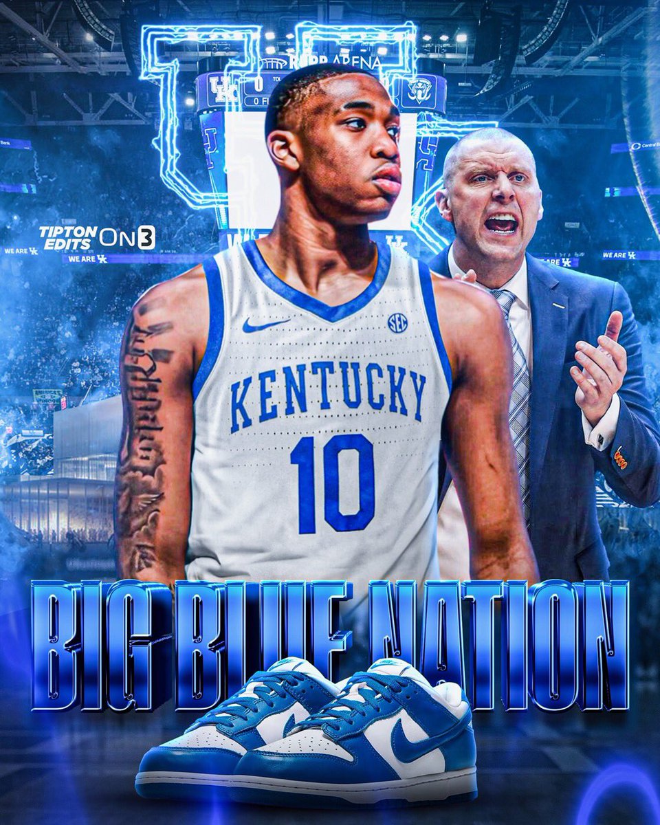 Oklahoma State transfer center Brandon Garrison has committed to Kentucky. Garrison averaged 7.5 points, 5.3 rebounds, and 1.5 assists. 📸 @TiptonEdits
