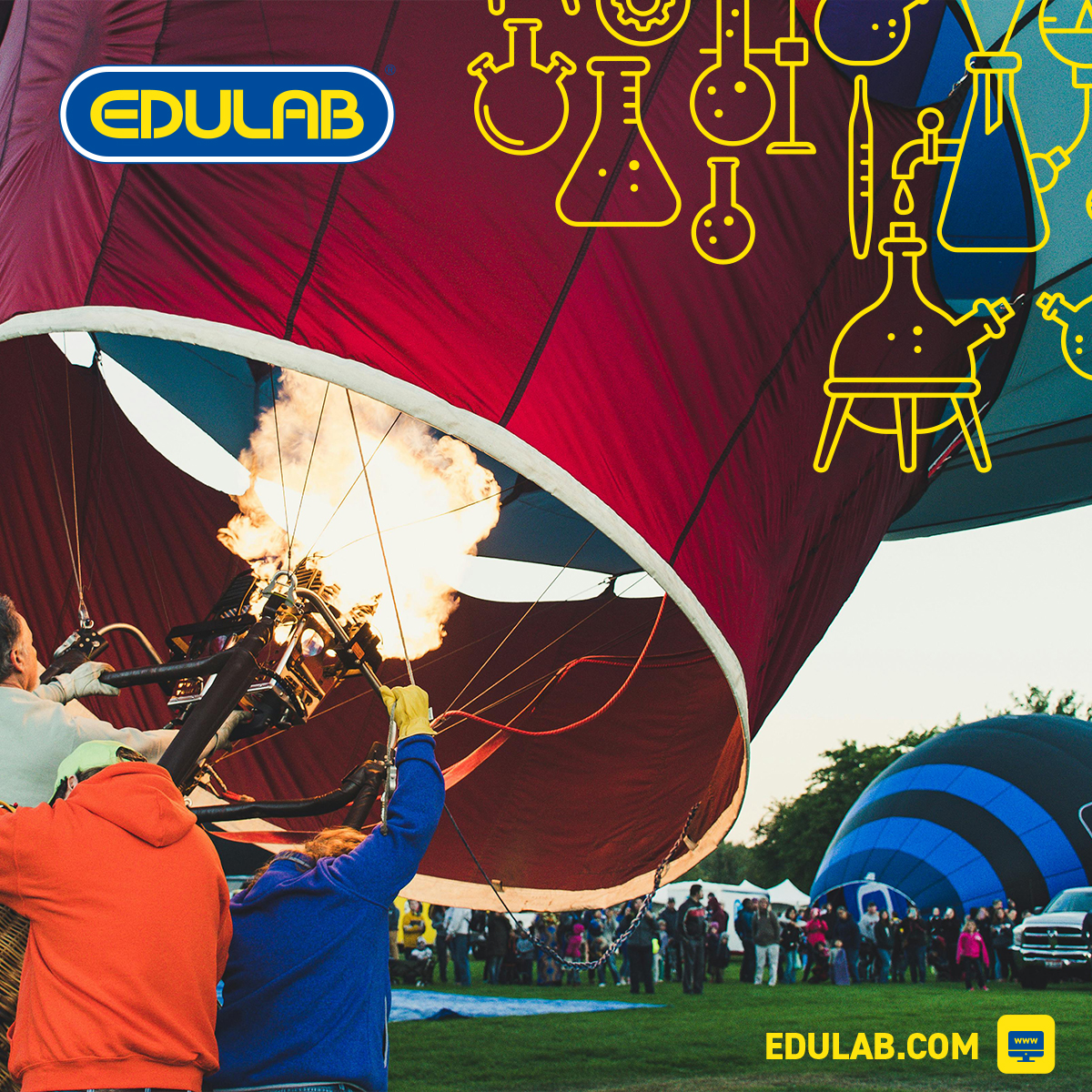 EduLabUK's tweet photo. How can you demonstrate Charles' Law in action using veryday examples?

🎈 Helium Balloons in the Cold
🎈 Hot Air Balloons
🍗 Meat Timers
🏓 Fixing Dented Ping Pong Balls
🚗 Car Tyres and Air Pressure

Explore more: https://t.co/WQtkUaJhEJ

#STEM #CharlesLaw #Physics #Education