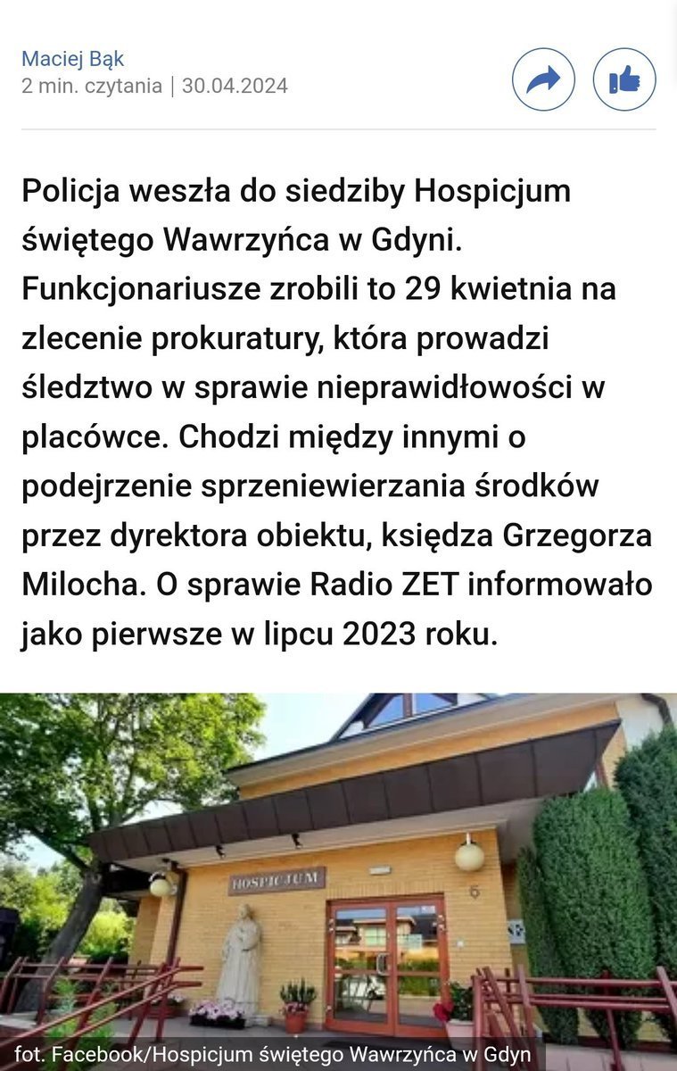 ❗️❗️❗️ Po ujawnionych przeszukaniach u Obajtka i Roga z Orlenu, zapraszam na ciąg dalszy oddolnej akcji dopilnowania przekazania wszystkich pieniędzy, ktore trafily do księdza jako datki na hospicjum Bursztynowa Przystań dla nieulczalnie chorych dzieci! Jak informuje…