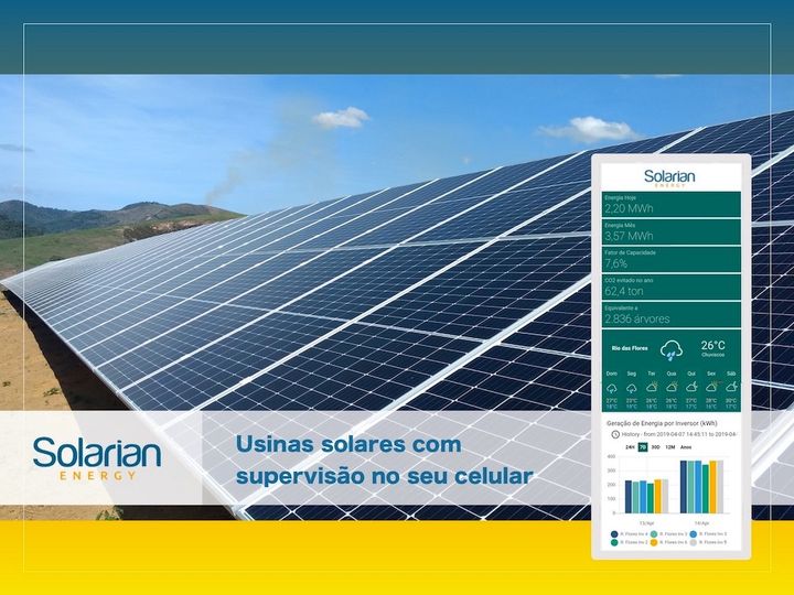 Pra entregar os melhores resultados, nossas fazendas solares são equipadas com a melhor tecnologia de monitoramento e gestão.

#solarian #gd #esg #energiasolar #energialimpa #geracaodistribuida #sustentabilidade