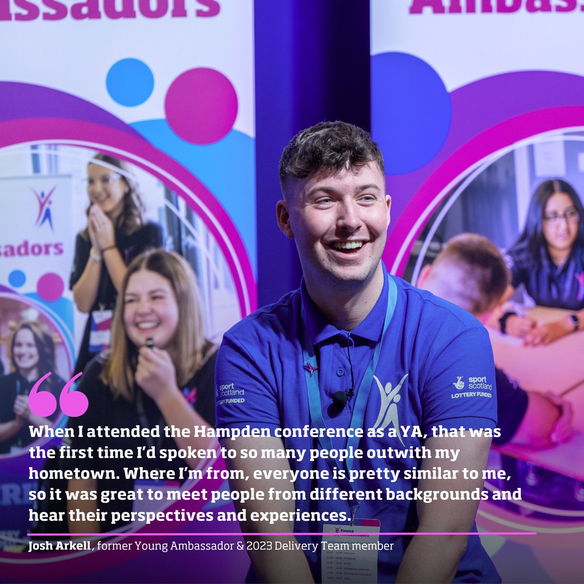 #SportAcrossScotland | When Josh Arkell travelled from his small hometown to attend the YA conference in Glasgow, he never imagined that he would be opening that very same conference just a year later. 👉Read about Josh's YA journey over on Sport First: sportfirst.sportscotland.org.uk/articles/from-…