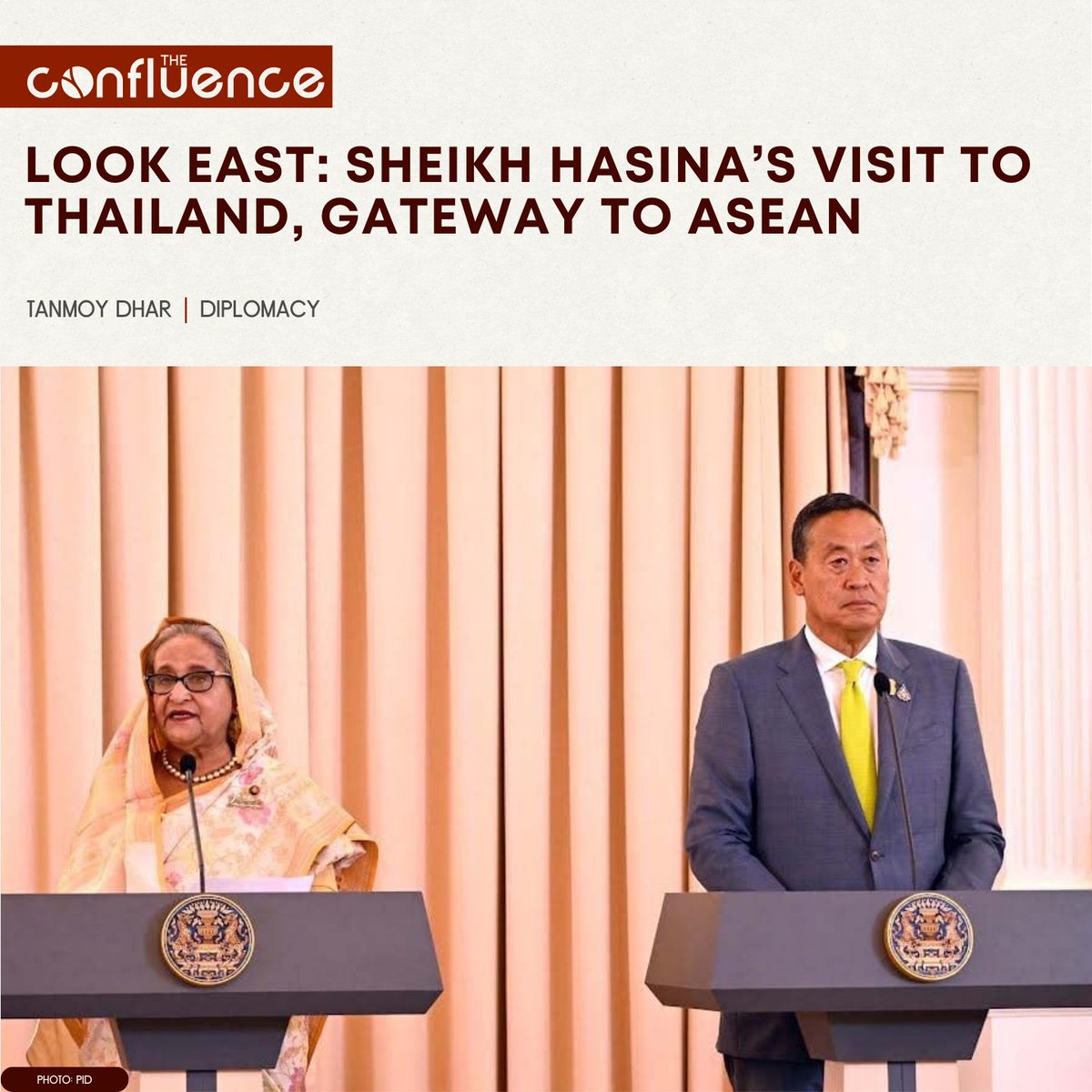 PM #SheikhHasina concluded a 6-day visit to 🇹🇭 recently. Analysts opine that 🇹🇭 can be an important partner for 🇧🇩 in maritime economy, #ClimateJustice, #ecotourism, etc. and also provide 🇧🇩 with a gateway into the #ASEAN bloc. Read T. Dhar's take here 👇
theconfluence.blog/look-east-shei…