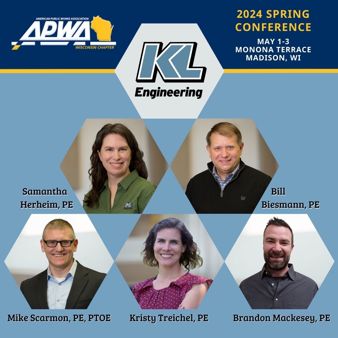 The APWA WI Spring Conference starts tomorrow! We are excited to be presenting and have a booth at the event. Samantha Herheim, Bill Biesmann, Mike Scarmon, Kristy Treichel, and Brandon Mackesey will be attending at the Monona Terrace in Madison, Wisconsin. #Spring24APWAWI