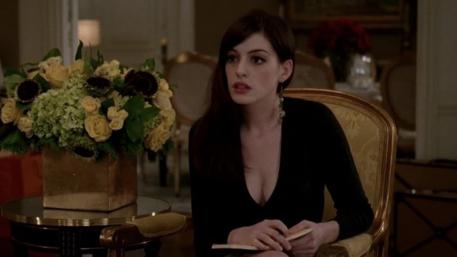 anne hathaway in the devil wears prada (2006)