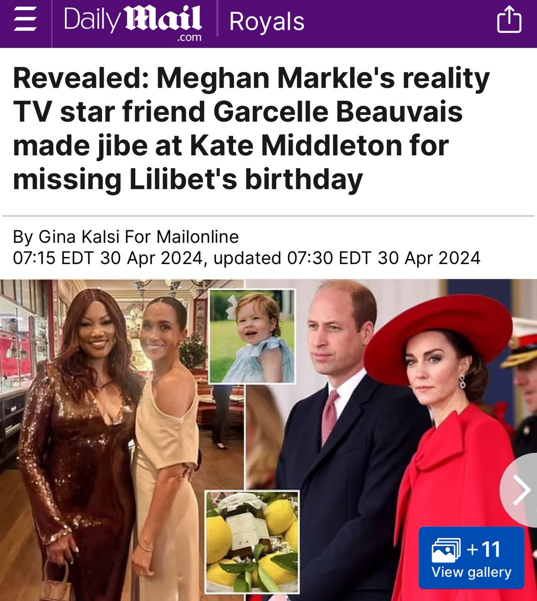 <Garcelle said it was it was 'shady' for the future King and Queen to miss their niece Lilibet's first birthday>

@GarcelleB would you clear this up 

I know you ain’t taking jabs when your own sons said on RHOBH, that you aren’t around enough or spend enough time with them