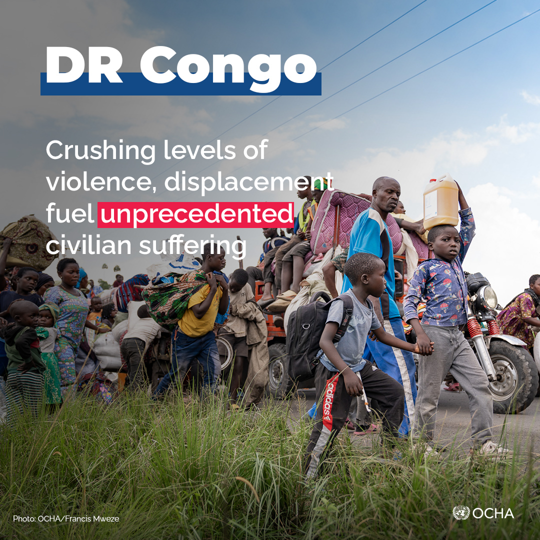 🚨📢Escalating conflict is driving record levels of gender-based violence, displacement and hunger in the eastern part of the #DRCongo, threatening to push the country to the brink of catastrophe without urgent international action. #IASC statement ↪️interagencystandingcommittee.org/inter-agency-s…