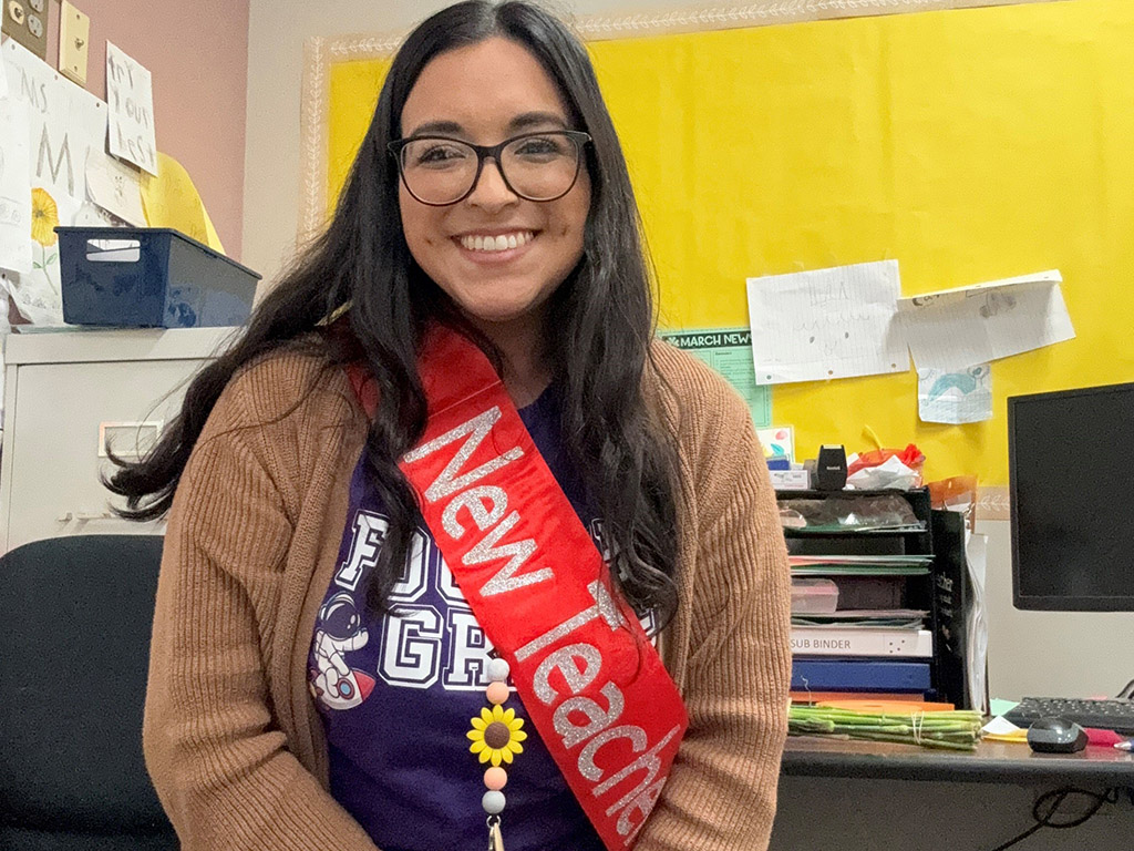 The awards just keep on coming! #ForeverCoog Elizabeth Maldonado won New Teacher of the Year at Morales Elementary in @PasadenaISD_TX. She earned a B.S. in teaching in 2022. “This journey has just begun for me, and I plan to continue growing as an educator.”