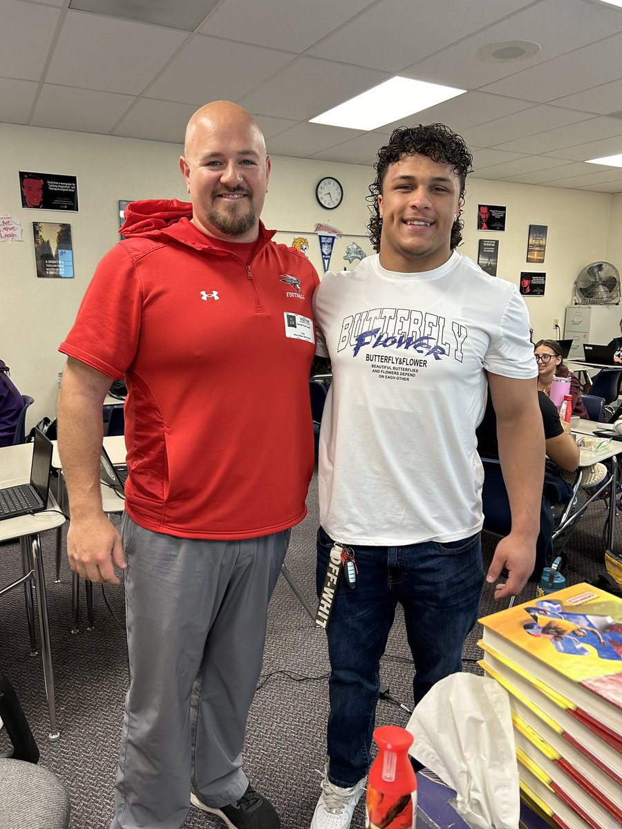 Good to see future @MountaineerFB player @IsaiahJones05 this morning! #ThinAirCrew #StayInState