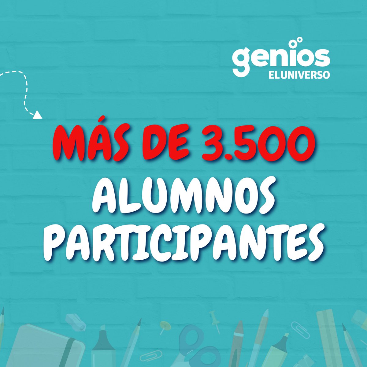 GeniosUniverso's tweet photo. ¡Se viene Genios 2024!
Muy pronto las inscripciones. https://t.co/CpG8HwrvJe