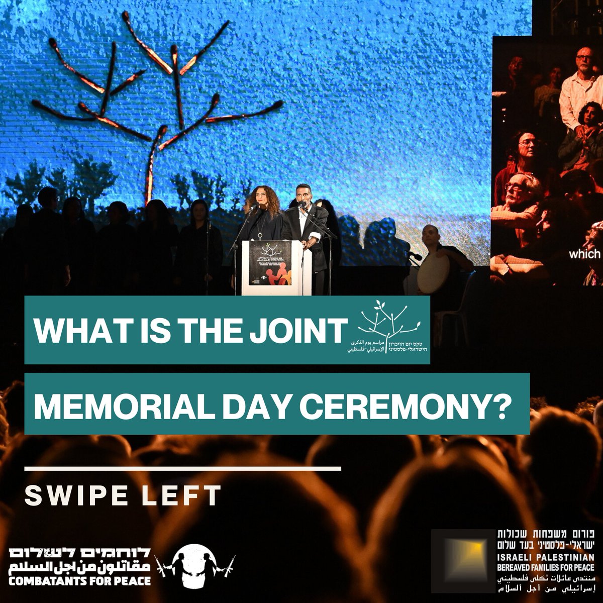 🧵 Join @cfpeace and @ThePCFF for the 19th annual Joint Israeli-Palestinian Memorial Day Ceremony, which we are proud to once again cosponsor. Register at secure.everyaction.com/iW_XB8mFn0m4t7…