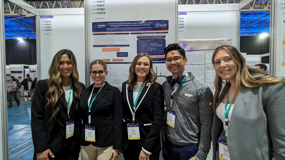 Student pharmacists from #UFPharmacy are in Spain this week presenting research at the 34th European Society of Clinical Microbiology Infectious Diseases meeting. Under the mentorship of Dr. Anthony Casapao, the student pharmacists led a poster and platform presentation.