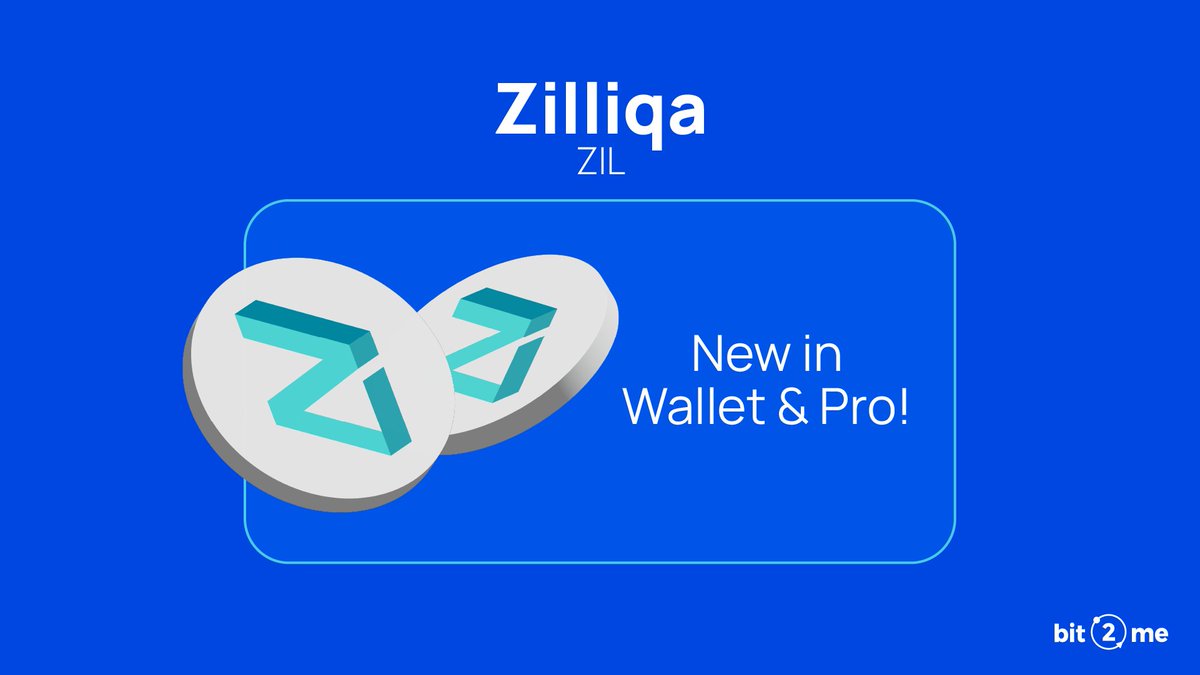 💥 New on Wallet and PRO: ZIL! You can now buy, sell, and exchange ZIL on Wallet and trade with the most competitive fees in the market from Bit2Me PRO. BUY ZIL bit2me.com/price/zilliqa?…