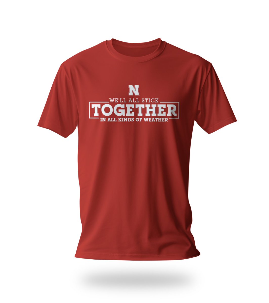 For those attending the @HuskerBaseball game tonight in Omaha - be sure to stop by the merch shop at Charles Schwab Field as they'll be selling our 'Nebraska Together' red shirt to help support those affected by last Friday's tornados.