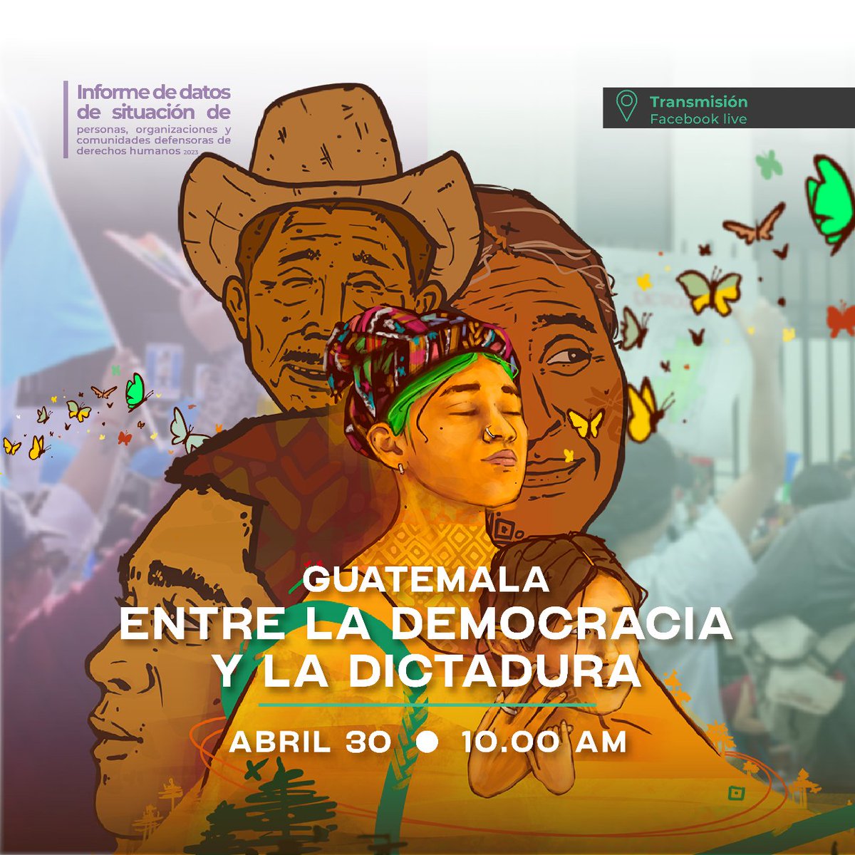 ¡Es hoy, es hoy...! 📢 No te pierdas nuestro evento especial 'Guatemala entre la democracia y la dictadura'. 📈📉 10:00 am. 🌐 ¡Tu voz cuenta!  #NosConvieneSaber 🔗 fb.me/e/3ARJql8li 👈🏽