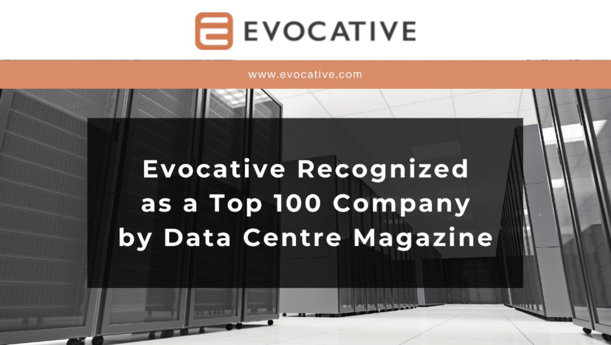 Congratulations to Evocative for being named one of the Top 100 Companies of 2023 by Data Centre Magazine! This recognition highlights Evocative's commitment to excellence and innovation in digital infrastructure solutions. Read more on @datacenterpost: ow.ly/EiZy50RswHf