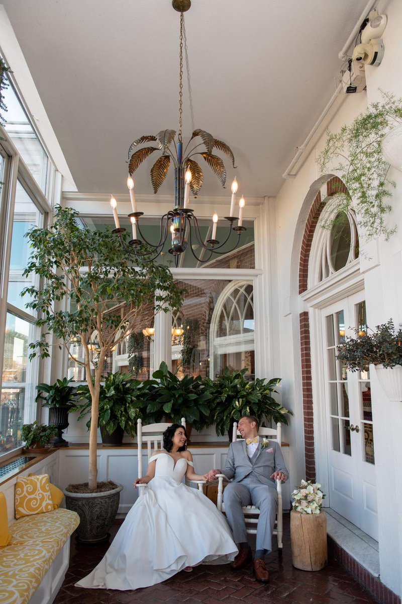 Our atrium isn't just a perfect spot for wedding and event photos, it's also a serene spot to sit back, relax, and enjoy the moment. 📸: Sue Lynch Photography