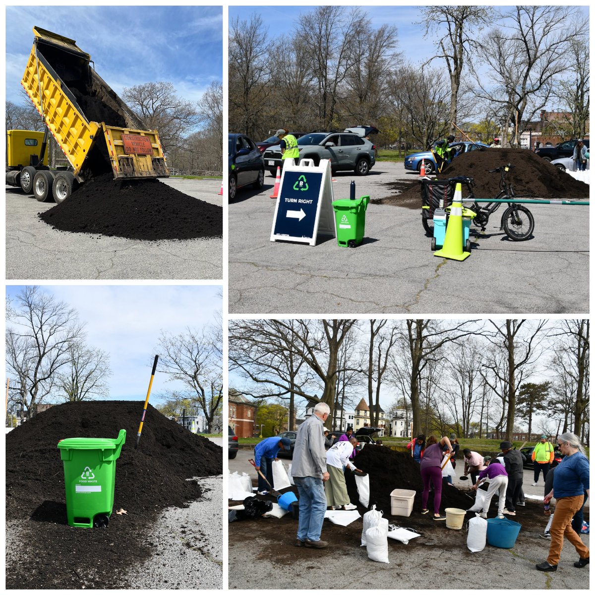 In partnership with @savethatstuff & @GarbagetoGarden, PWD’s Zero Waste team hosted a free #compost giveaway over the weekend at Franklin Park in #Dorchester. Special thanks to all the @CityOfBoston residents who joined us to collect nutrient rich compost for their gardens.