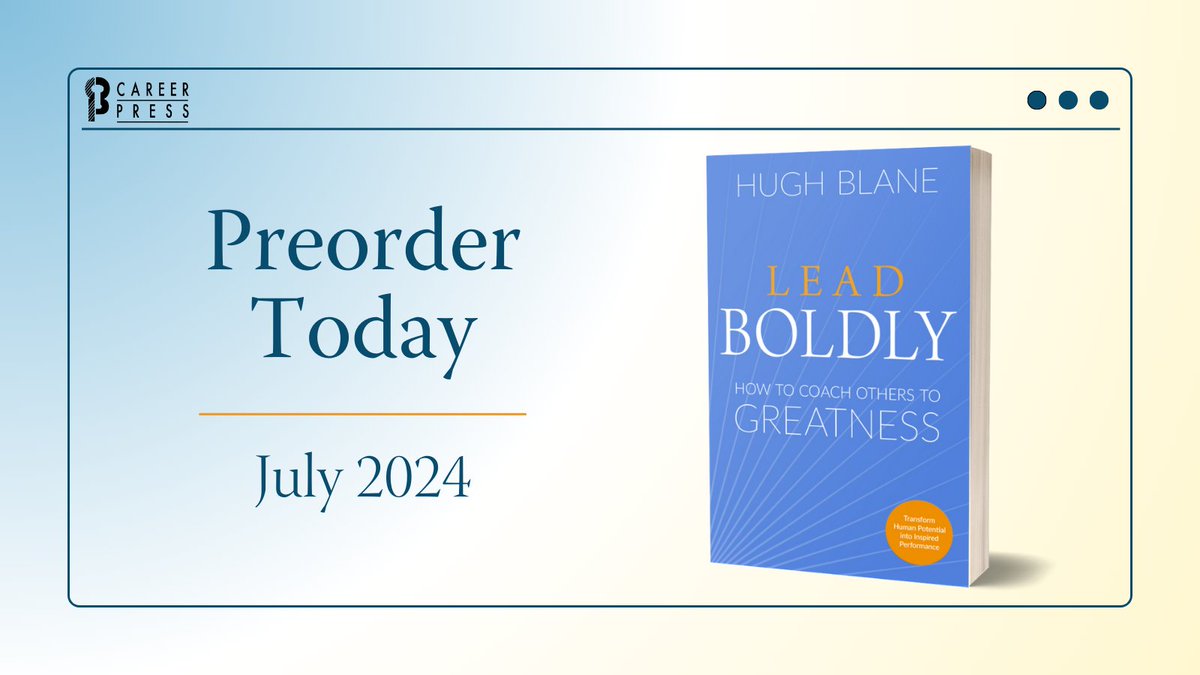 Peak performance coach, Hugh Blane, shares his three guiding principles for converting human potential into inspired performance in his latest book Lead Boldly, publishing July 8, 2024. 

Read a sample from Lead Boldly here: calameo.com/red-wheel_weis…

#businessbooks #leadership