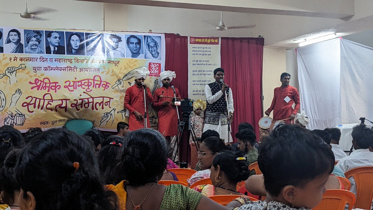 Over the course of 10 hours today, conducted four hours of interviews with @ReachAllianceTO team, but spent six hrs of driving time in the car navigating Mumbai traffic! Did make it to a migrant worker cultural festival at @OfficialYUVA with @roshnugg!