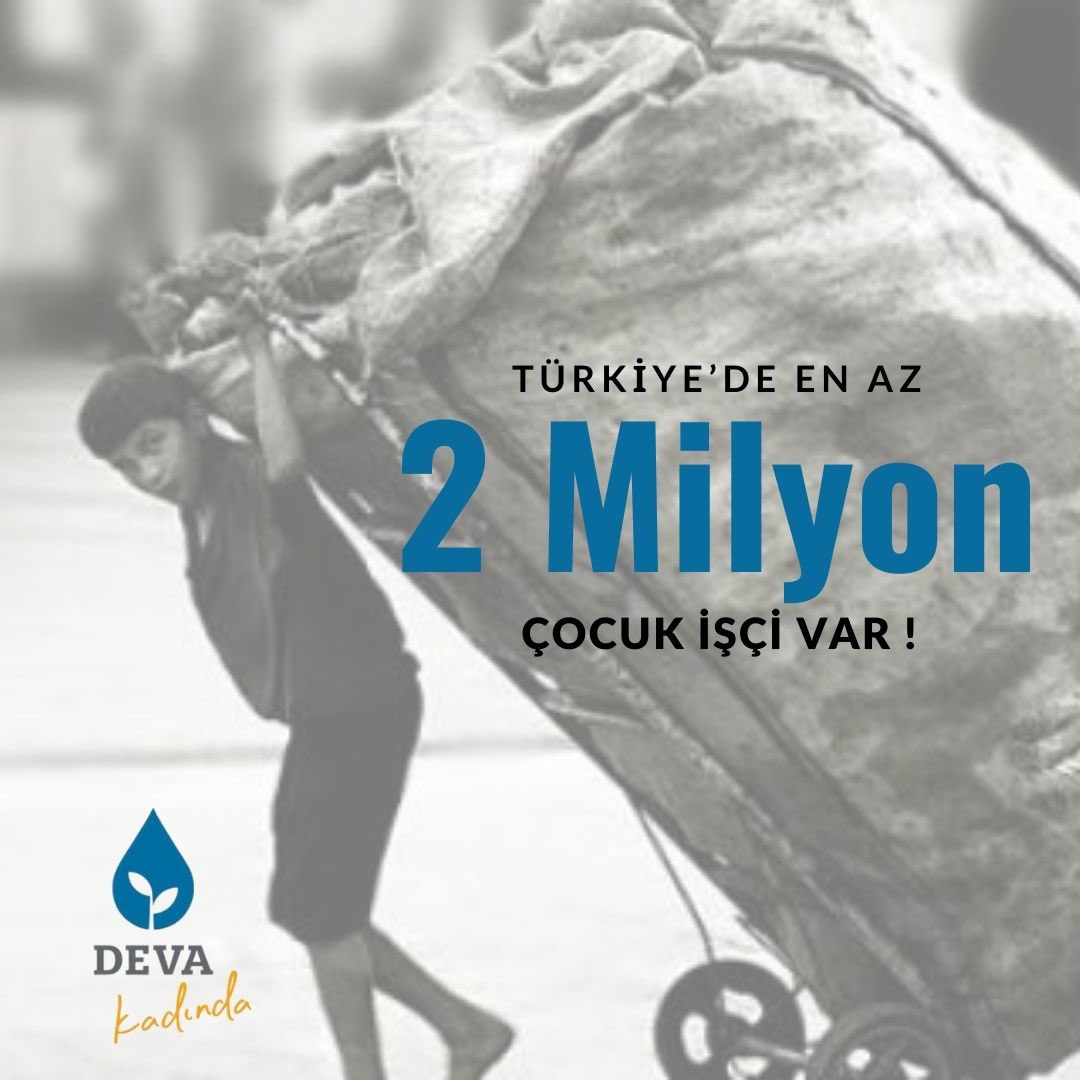 Türkiye’de en az 2 milyon çocuk işçi var, yazın bu rakam 5 milyona dek yükseliyor. Eğitimden mahrum kalan, yoksullukla mücadele eden çocuklar ucuz iş gücü olarak kullanılıyor!