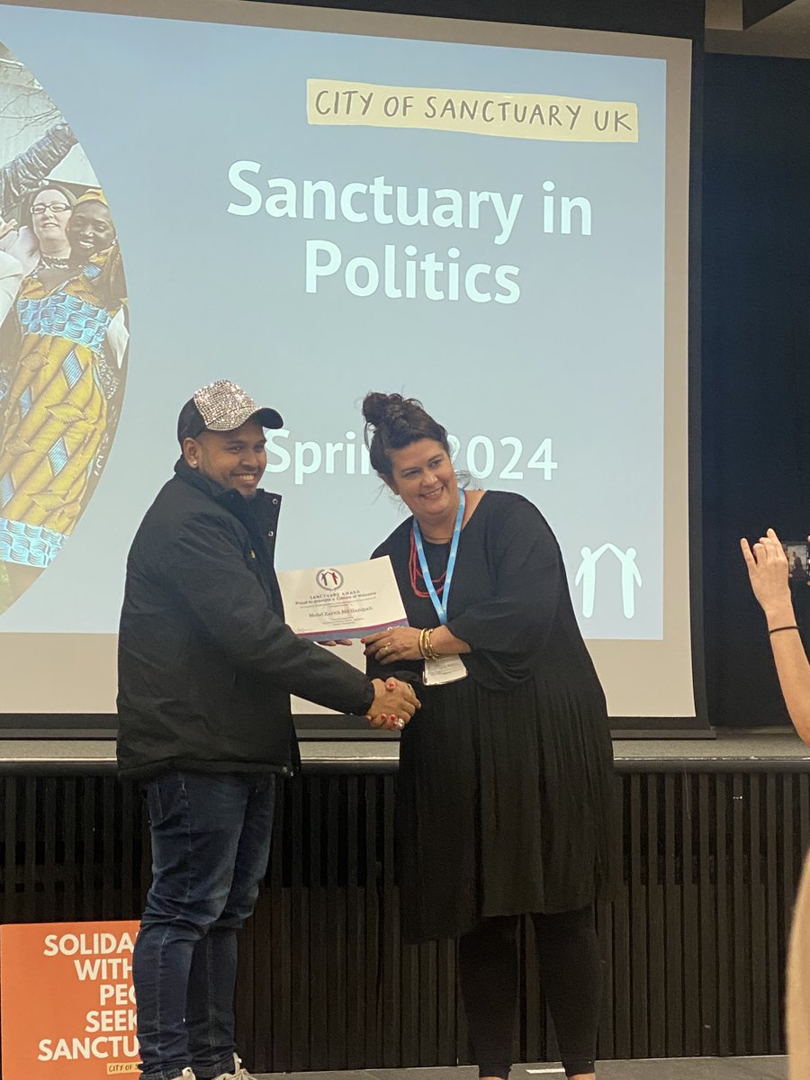 Brilliant to be at the Politics in Sanctuary graduation @CityofSanctuary today. An inspiring group of campaigners & activists. Excited to see what's next! In a week when people seeking asylum are once more being targeted by the govt, this programme is needed more than ever 🧡