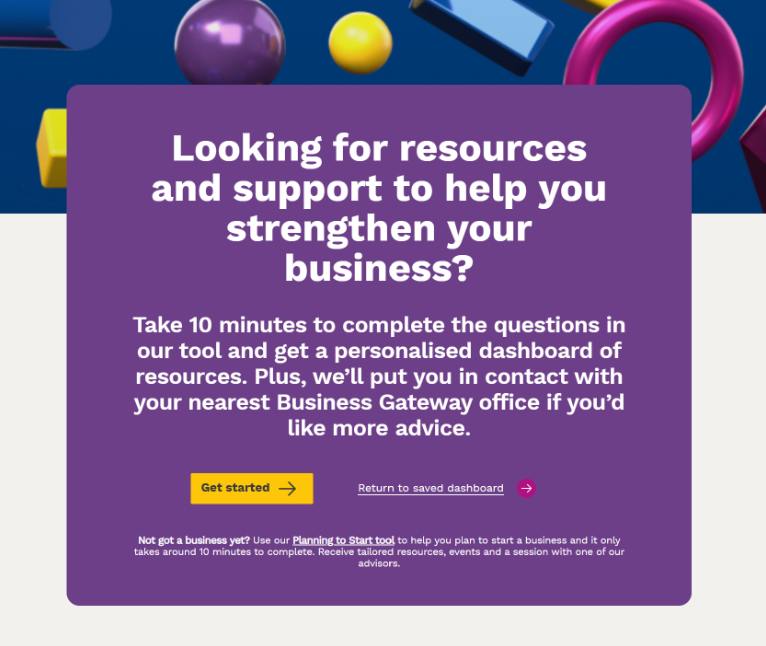 Looking for resources and support to help strengthen your business? Take 10 minutes to complete Business Gateway's new Strengthen Your Business tool, and get a personalised dashboard of resources. See the tool at bgateway.com/strengthen-you….