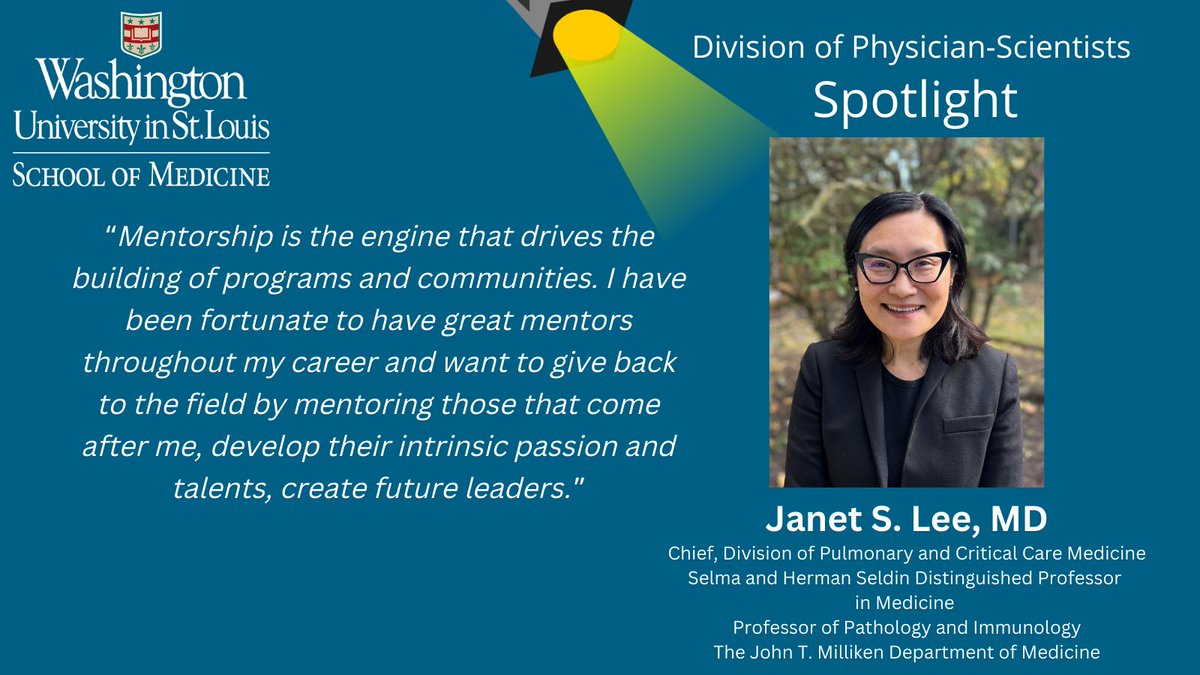 The May issue of @WashUDPS Newsletter is out spotlighting #WUPhysicianScientist Dr. Janet Lee. Read about her road to becoming a physician-scientist, in addition to information about upcoming events and funding opportunities. @WUSTLPCCM @WUDeptMedicine 
wustl.box.com/s/dmbbc5i9mn61…