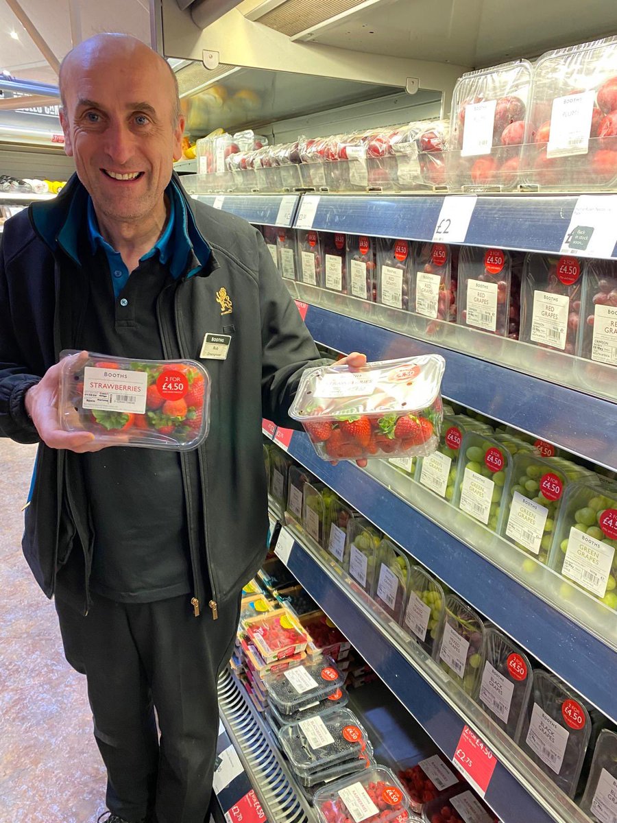 Rob has plenty of strawberries at Knutsford - perfect with cream! 🍓